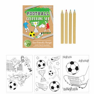 Set de dibujo de f&uacute;tbol ECO FRIENDLY (25 unidades)