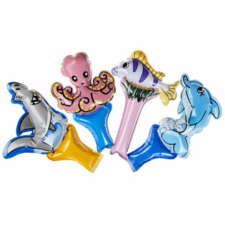 Globos de Mano Animales Marinos Autoinflables (48 unidades)