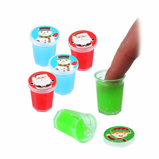 Navidad - Peque&ntilde;os Botes de Slime (6 uds.)