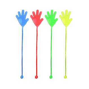 MANO LOCA EL&Aacute;STICA CON CUERDA - COLORES MIXTOS (12 uds.)