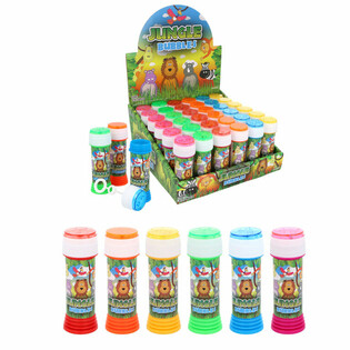 Pomperos de Jab&oacute;n Animales de la Selva 50ml en Expositor (36 ud.)