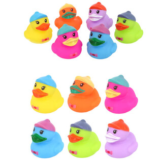 Patitos de Goma de Colores Mixtos 5.5x5.5x5cm (144 uds.)