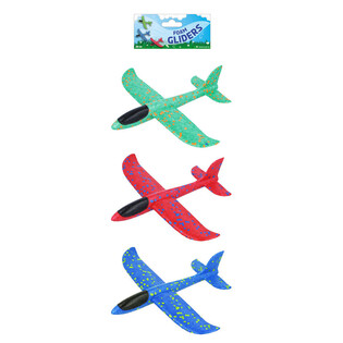 PLANEADORES DE ESPUMA - 23CM - COLORES MIXTOS (24 uds.)