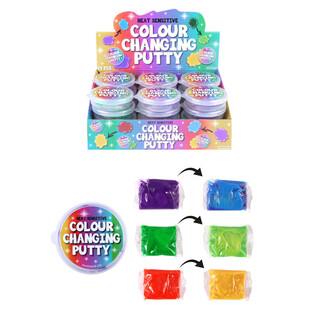 Putty Termosensible que Cambia de Color en Expositor (24 uds.)
