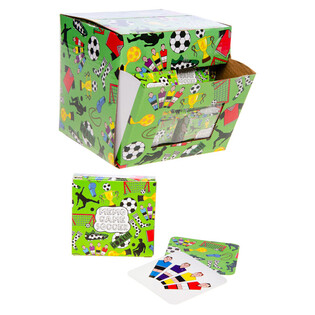 PEQUE&Ntilde;OS JUEGOS DE MEMORIA - MODELO: FUTBOLISTAS - EN EXPOSITOR (60 uds.)