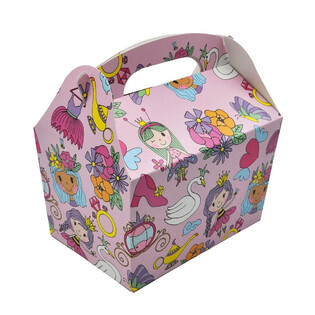 CAJA DE MENÚ MODELO: PRINCESA - Dim. 18.5x12x19 CM - FOODBOX - KIDSBOX (24 uds.)
