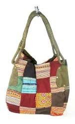 Bolso Patchwork Grande B-FAIR Verde (1 ud)